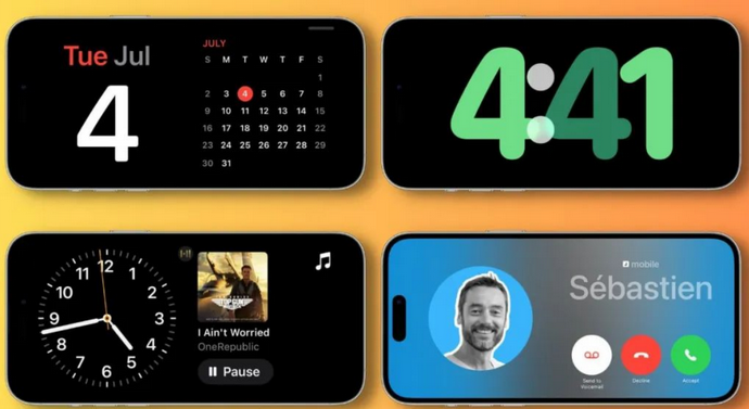 浉河苹果手机维修分享iOS17横屏充电待机显示有什么好处 