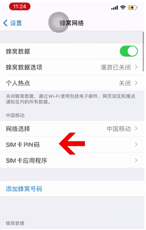 浉河苹果14维修网分享如何给iPhone14的SIM卡设置密码 