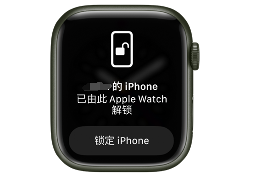 浉河苹果手机维修分享用 AppleWatch 解锁配备面容 ID 的 iPhone方法 